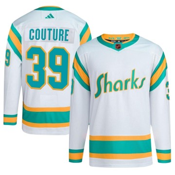 Authentic Adidas Youth Logan Couture San Jose Sharks Reverse Retro 2.0 Jersey - White