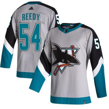 Authentic Adidas Youth Scott Reedy San Jose Sharks 2020/21 Reverse Retro Jersey - Gray