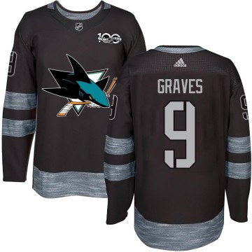 Authentic Youth Adam Graves San Jose Sharks 1917-2017 100th Anniversary Jersey - Black