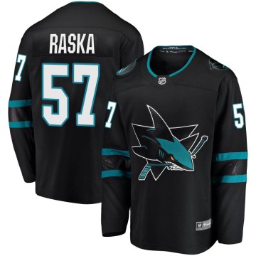 Breakaway Fanatics Branded Men's Adam Raska San Jose Sharks Alternate Jersey - Black