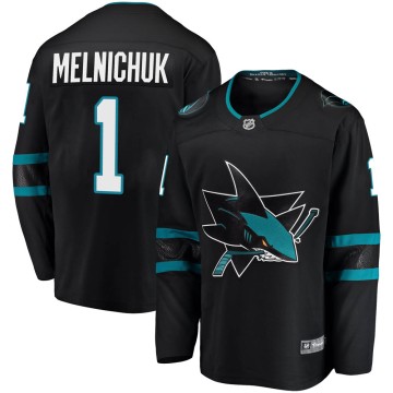 Breakaway Fanatics Branded Men's Alexei Melnichuk San Jose Sharks Alternate Jersey - Black