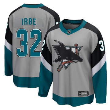 Breakaway Fanatics Branded Men's Arturs Irbe San Jose Sharks 2020/21 Special Edition Jersey - Gray