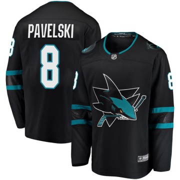 Breakaway Fanatics Branded Men's Joe Pavelski San Jose Sharks Alternate Jersey - Black