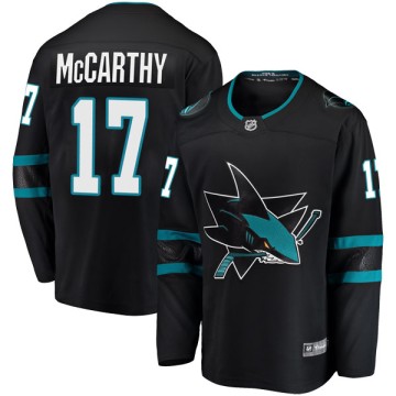 Breakaway Fanatics Branded Men's John McCarthy San Jose Sharks Alternate Jersey - Black