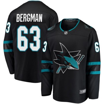 Breakaway Fanatics Branded Men's Julius Bergman San Jose Sharks Alternate Jersey - Black