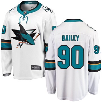 Breakaway Fanatics Branded Men's Justin Bailey San Jose Sharks Away Jersey - White