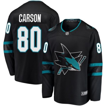 Breakaway Fanatics Branded Men's Macauley Carson San Jose Sharks Alternate Jersey - Black