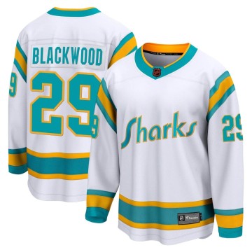 Breakaway Fanatics Branded Men's Mackenzie Blackwood San Jose Sharks Special Edition 2.0 Jersey - White