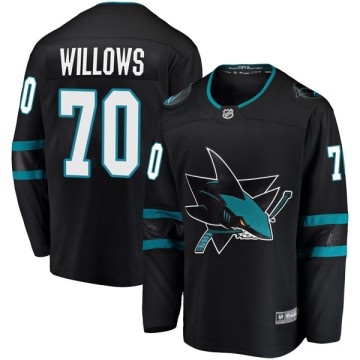 Breakaway Fanatics Branded Men's Matt Willows San Jose Sharks Alternate Jersey - Black