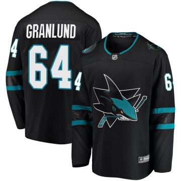 Breakaway Fanatics Branded Men's Mikael Granlund San Jose Sharks Alternate Jersey - Black