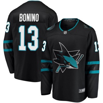 Breakaway Fanatics Branded Men's Nick Bonino San Jose Sharks Alternate Jersey - Black