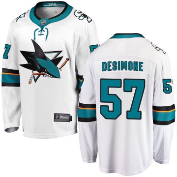 Breakaway Fanatics Branded Men's Nick DeSimone San Jose Sharks ized Away Jersey - White