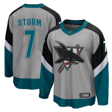 Breakaway Fanatics Branded Men's Nico Sturm San Jose Sharks 2020/21 Special Edition Jersey - Gray