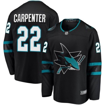 Breakaway Fanatics Branded Men's Ryan Carpenter San Jose Sharks Alternate Jersey - Black