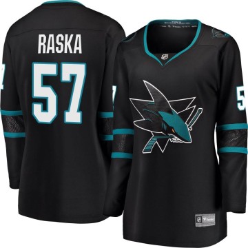Breakaway Fanatics Branded Women's Adam Raska San Jose Sharks Alternate Jersey - Black