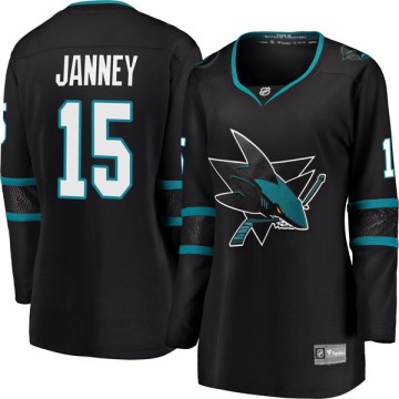 Breakaway Fanatics Branded Women's Craig Janney San Jose Sharks Alternate Jersey - Black