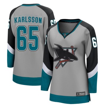 Breakaway Fanatics Branded Women's Erik Karlsson San Jose Sharks 2020/21 Special Edition Jersey - Gray