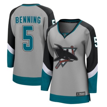 Breakaway Fanatics Branded Women's Matt Benning San Jose Sharks 2020/21 Special Edition Jersey - Gray