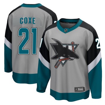 Breakaway Fanatics Branded Youth Craig Coxe San Jose Sharks 2020/21 Special Edition Jersey - Gray
