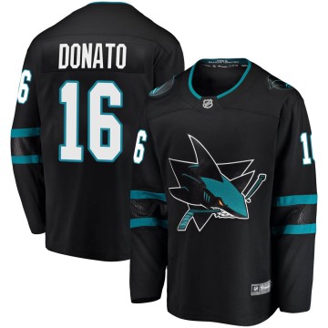 Breakaway Fanatics Branded Youth Ryan Donato San Jose Sharks Alternate Jersey - Black